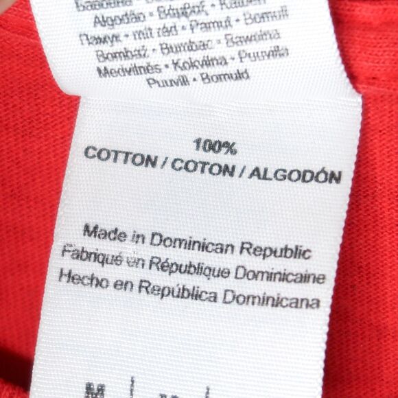 Gildan Buc-ee's Graphic T-shirt‎ Size Medium Red Born in the USA Made in Texas - Picture 5 of 6